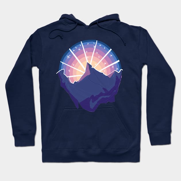 Mountain at Sunrise Hoodie by AshenShop